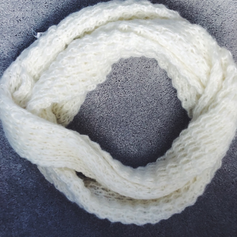 Cream infinity scarf
